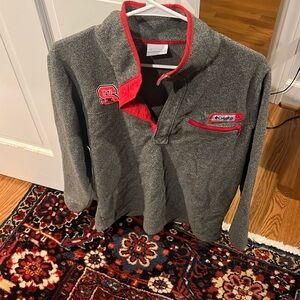 Men’s Columbia Zip Up Pullover with NCSU Logo Small